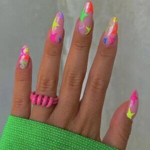 Beautiful press-on or glue-on nails.